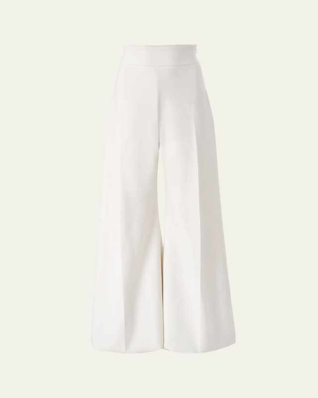 Diane High-Rise Wool Wide-Leg Pants